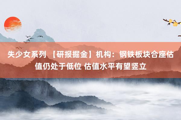 失少女系列 【研报掘金】机构：钢铁板块合座估值仍处于低位 估值水平有望竖立